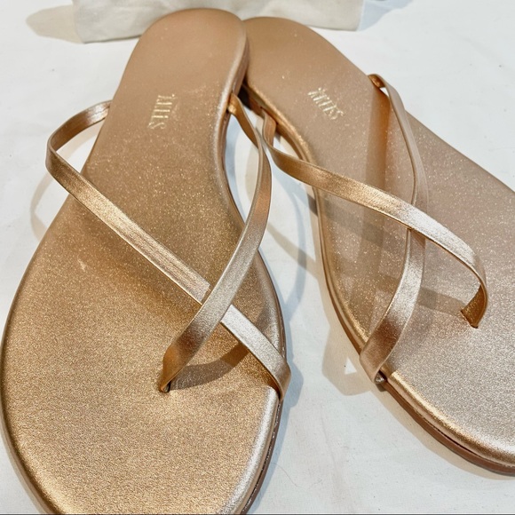 Tkees Riley Flip Flops in Beach Pearl (Rose Gold) - Picture 4 of 8